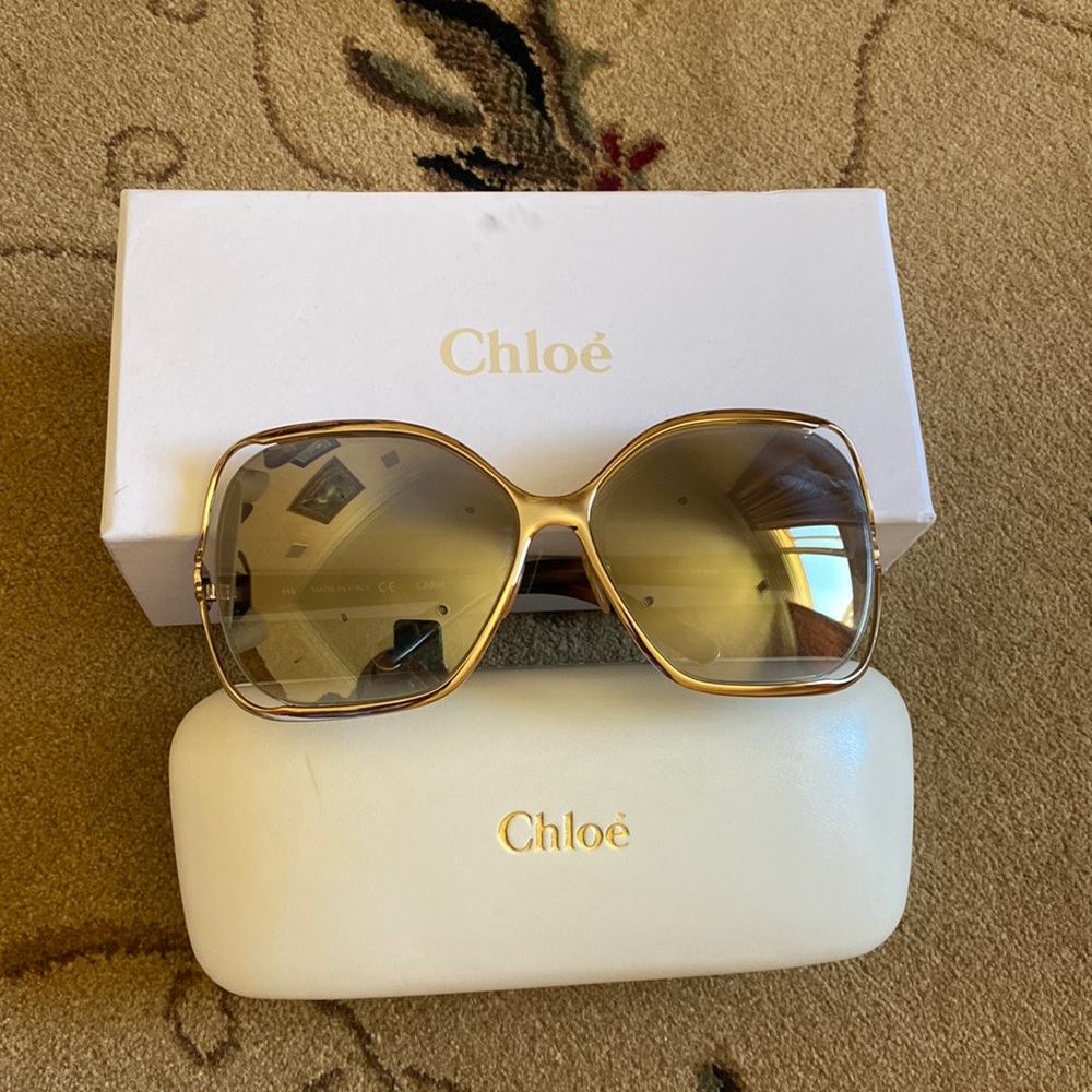 Chloe gently used oversized sunglasses